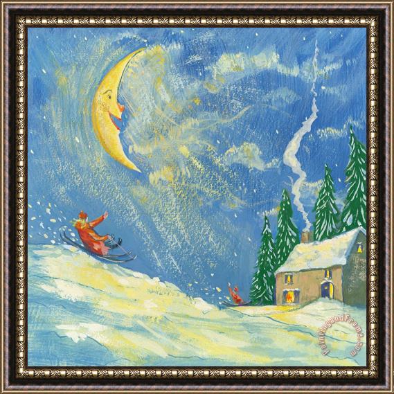 David Cooke A Happy Christmas Framed Painting