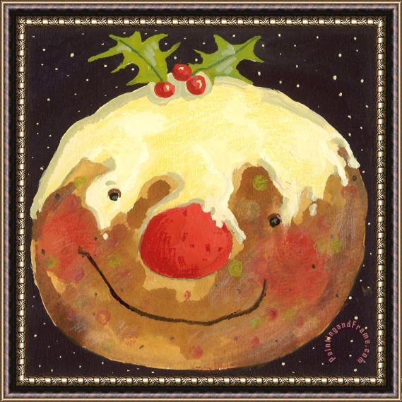 David Cooke Christmas Pudding Framed Painting