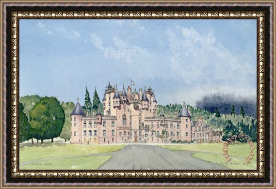 David Herbert Glamis Castle Tayside Framed Painting
