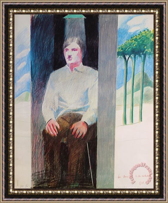 David Hockney Prisoner, 1975 Framed Painting