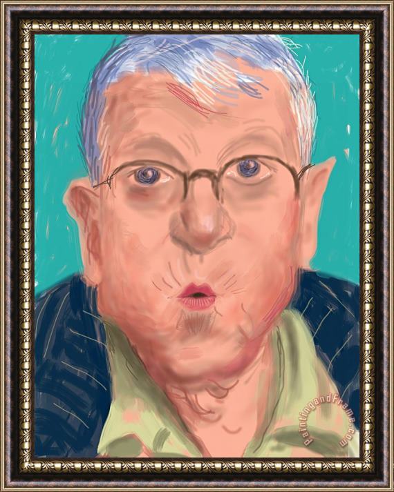 David Hockney Self Portrait, 25 March 2012, No. 2 (1233), 2012 Framed Painting