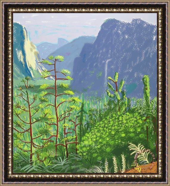 David Hockney Yosemite I, October 16th 2011 (1059), 2011 Framed Print