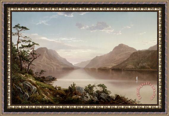 David Johnson Up The Hudson to West Point Framed Painting