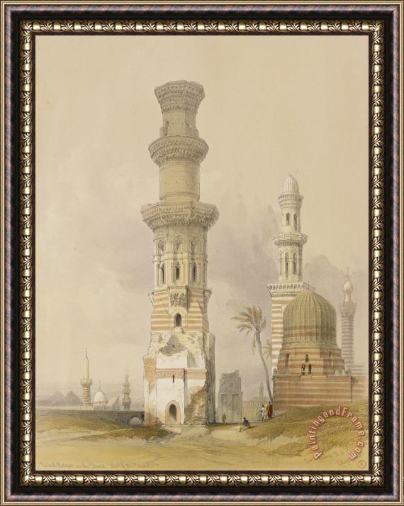 David Roberts Ruined Mosques In The Desert Framed Print