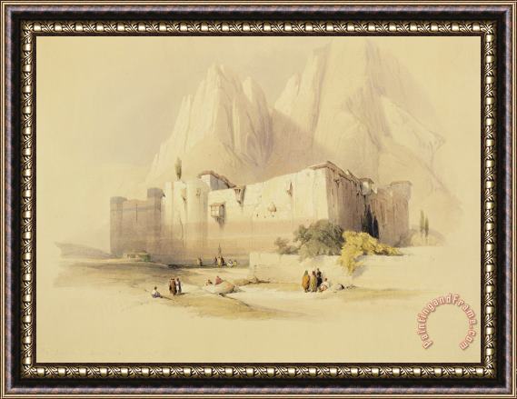 David Roberts The Convent Of St. Catherine Framed Print
