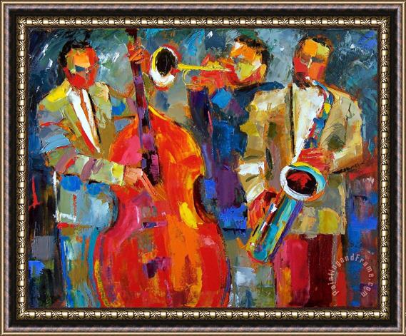 Debra Hurd All Night Jazz Framed Painting