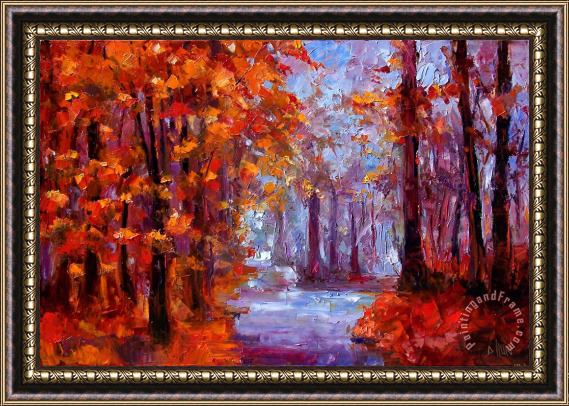 Debra Hurd Essence Of Fall Framed Painting