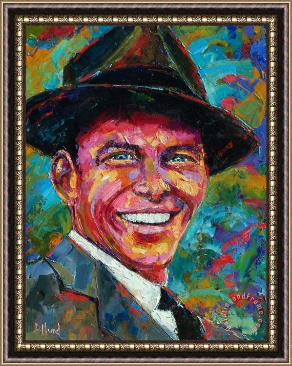 Debra Hurd Frank Sinatra Framed Painting