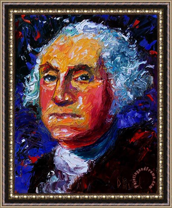 Debra Hurd George Washington Framed Painting