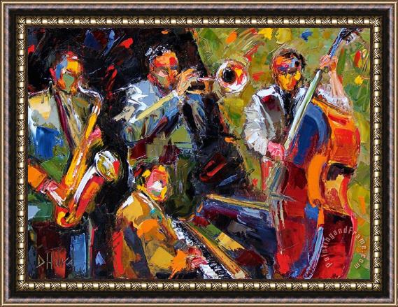 Debra Hurd Hot Quartet Framed Painting