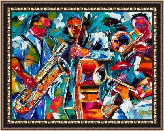 Debra Hurd Jazz Magic Framed Painting