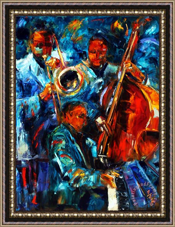 Debra Hurd Jazz Pals Framed Painting