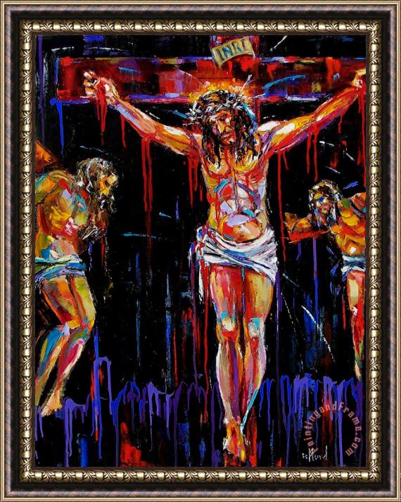 Debra Hurd Jesus Of Nazareth Framed Painting