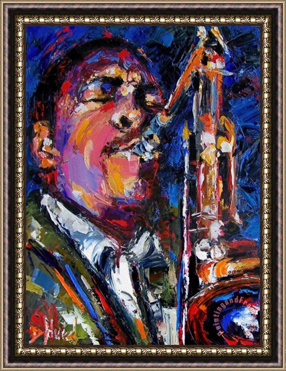 Debra Hurd John Coltrane Live Framed Painting