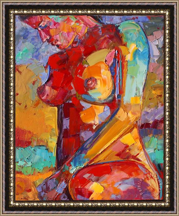 Debra Hurd Lady Of Color Framed Painting