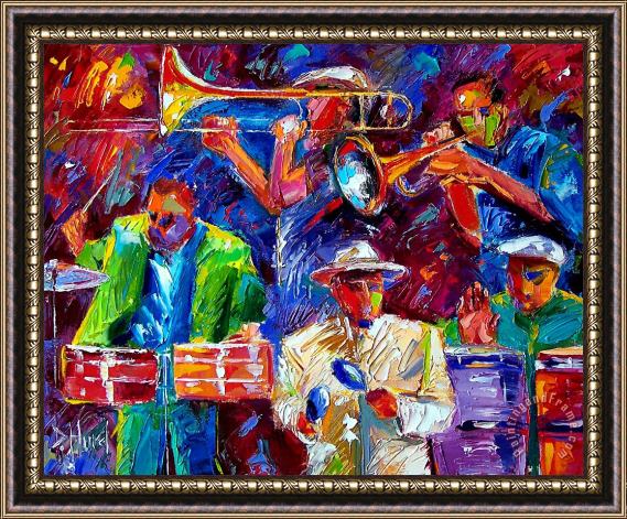 Debra Hurd Latin Jazz Framed Painting