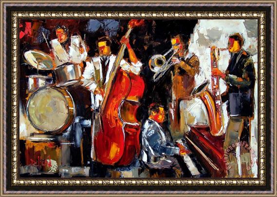 Debra Hurd Living Jazz Framed Painting