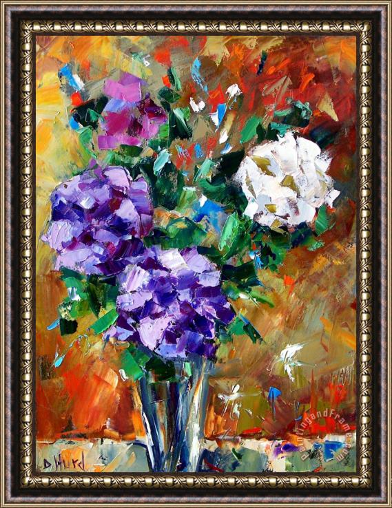 Debra Hurd Vase Of Color Framed Painting