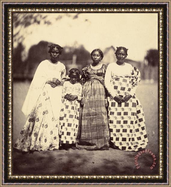 Desire Charnay Women of Madagascar Framed Print