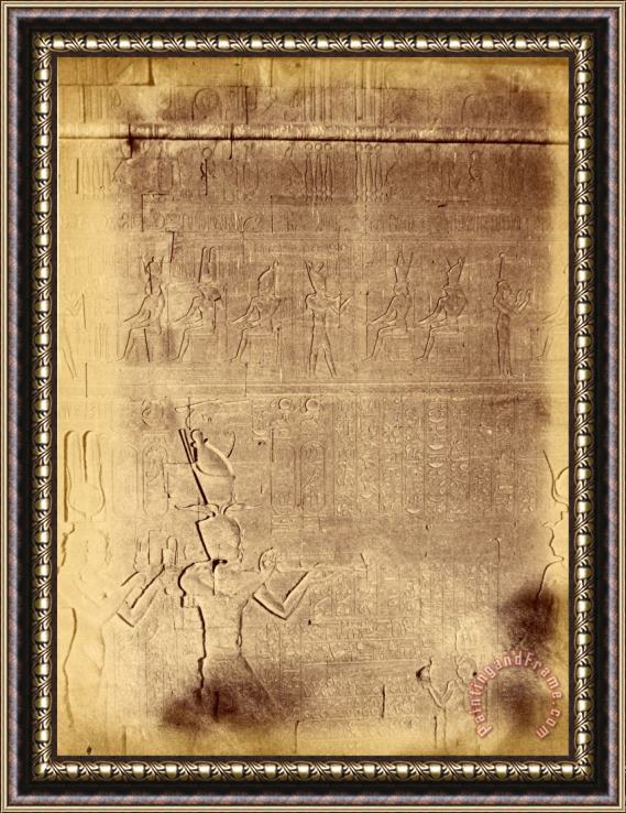 Despoineta (close Up of Hieroglyphic Inscriptions (probably of The Temple of Edfu)) Framed Print