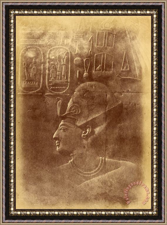 Despoineta (close Up of The Sculpture a Pharaoh's Head) Framed Print