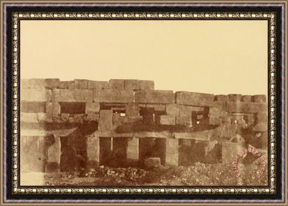 Despoineta (close Up View of Tothmes Iii's Covered Walk, Karnak) Framed Print