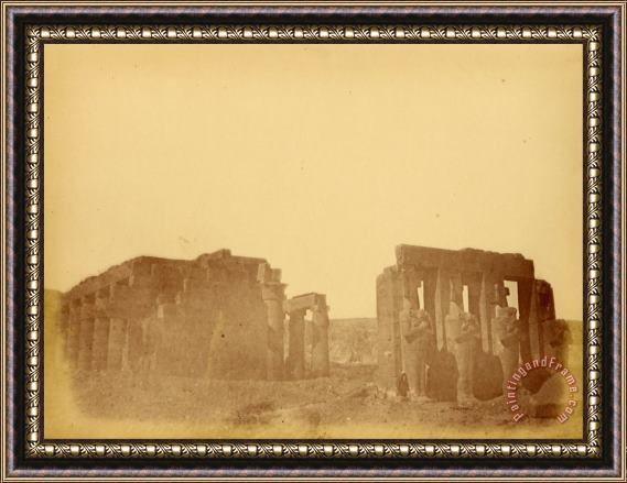Despoineta (overview of The Ramesseum) Framed Painting