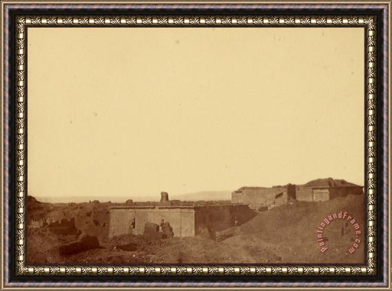 Despoineta (overview of The Temple of Edfu) Framed Print