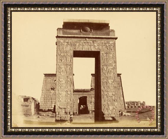 Despoineta (portal of The Temple of Khonsu, Karnak) Framed Print