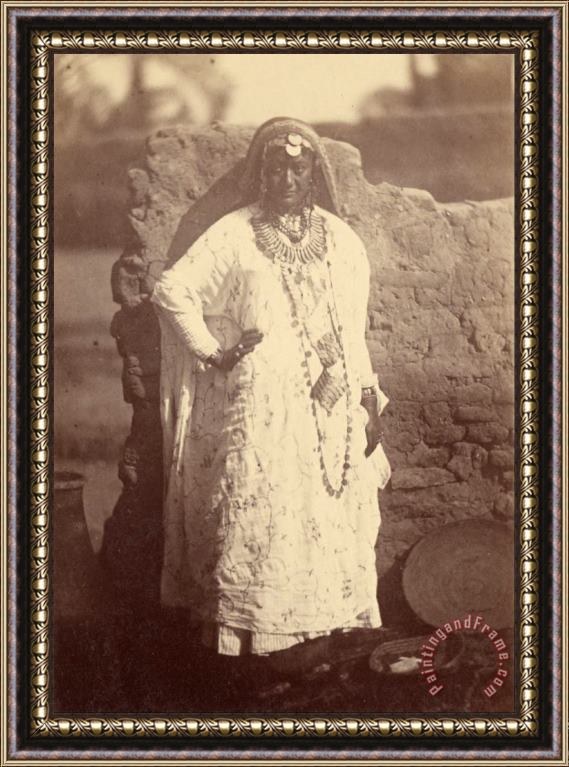 Despoineta (portrait of a Native Woman Standing) Framed Print