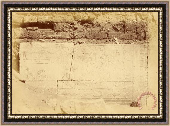 Despoineta (sakkarah, Inscriptions of Ptah Mes' Tomb) Framed Painting