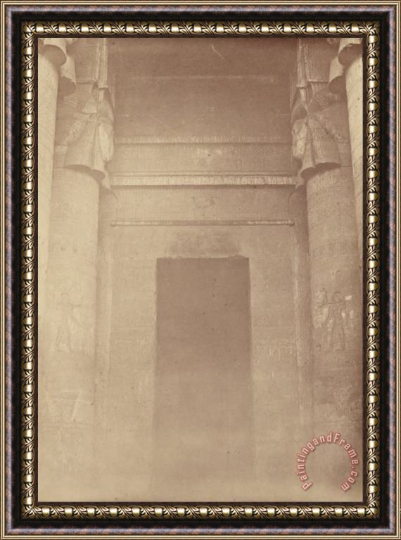 Despoineta (the Inner Entrance of The Temple of Denderah) Framed Painting