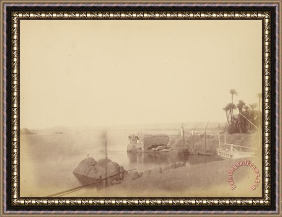 Despoineta (view of The Antique Port of Elephanta) Framed Print