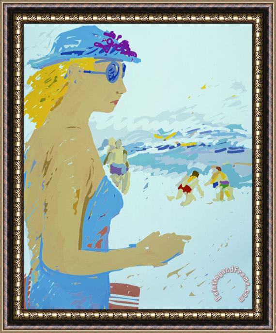 Diana Ong Beach Framed Painting