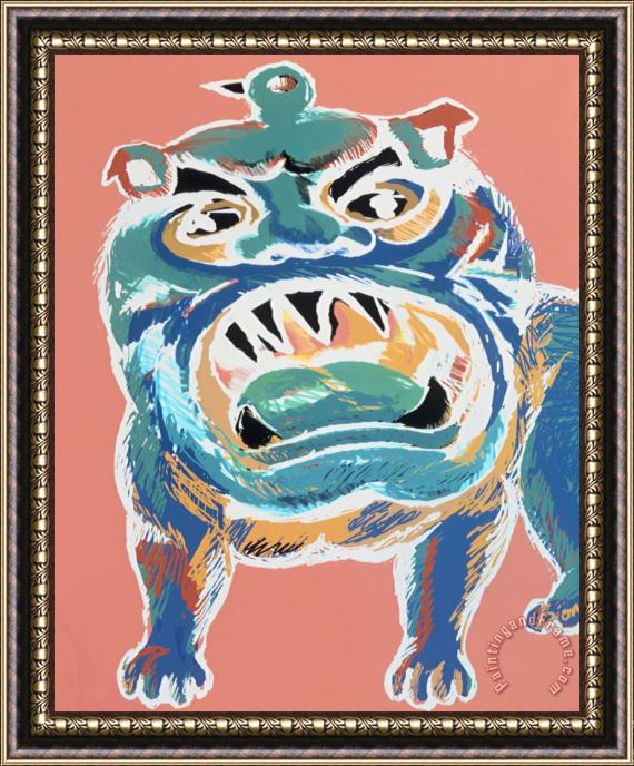 Diana Ong Bird Dog Framed Painting