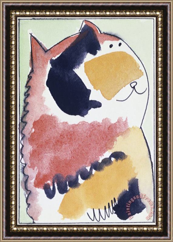 Diana Ong Cat No 1 Framed Painting