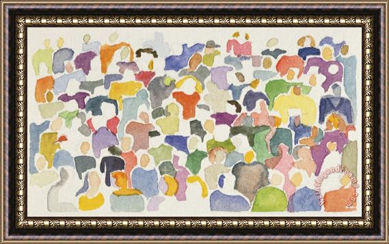 Diana Ong Crowd No 15 Framed Painting