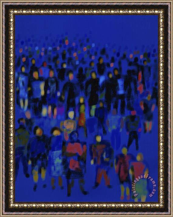Diana Ong Crowd Framed Print