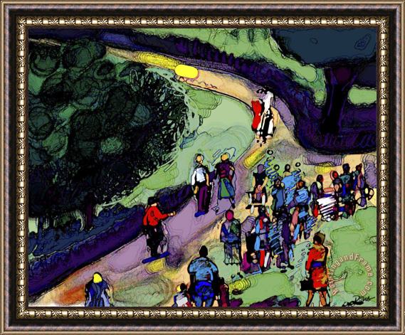 Diana Ong Evening Stroll Framed Painting