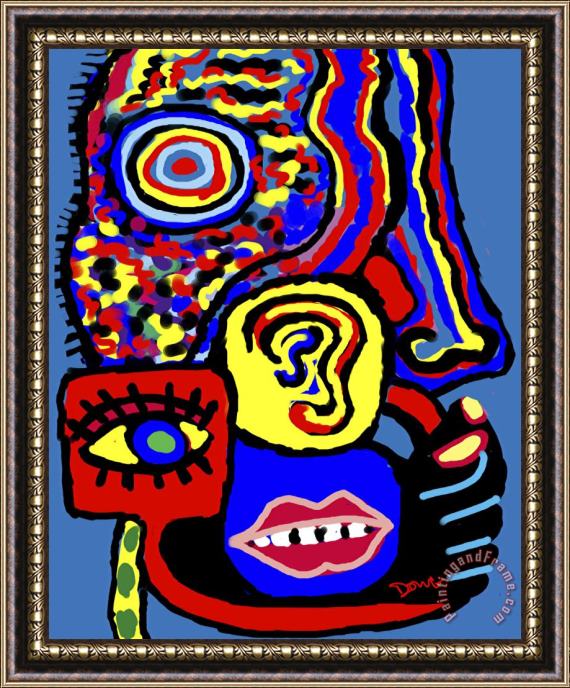 Diana Ong Head Sense Framed Painting