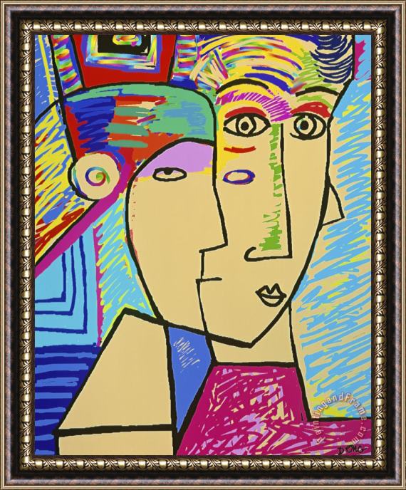 Diana Ong Man And Woman Framed Painting