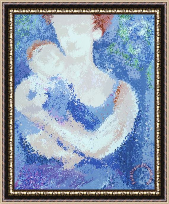 Diana Ong Mother And Child Framed Painting