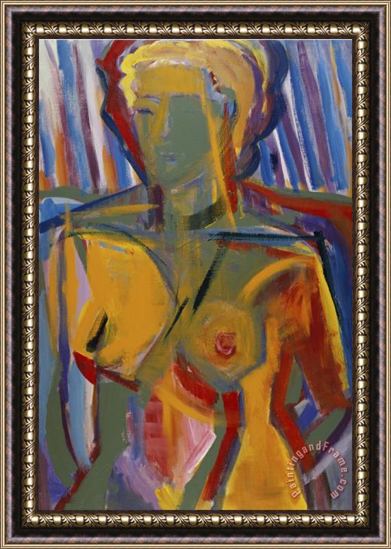 Diana Ong Seated Nude Framed Print