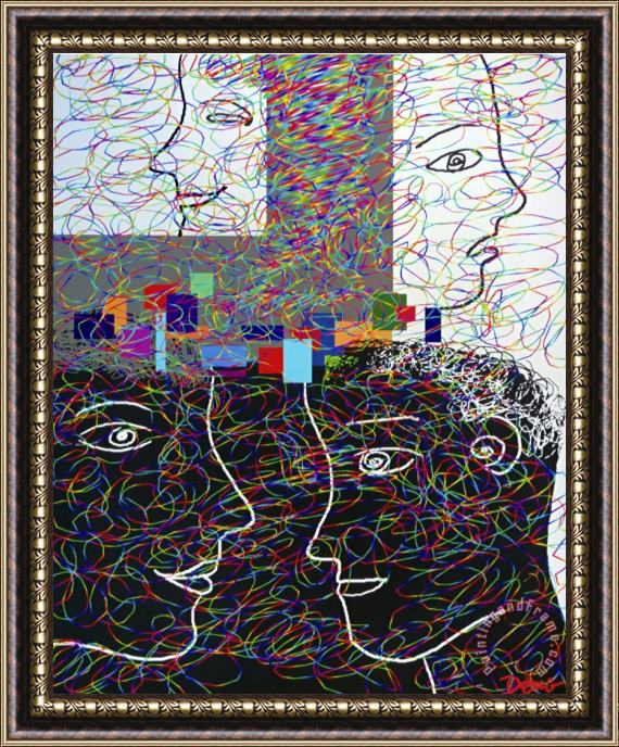 Diana Ong Short Circuit Framed Painting