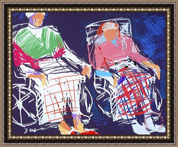 Diana Ong Wheelchair Framed Painting