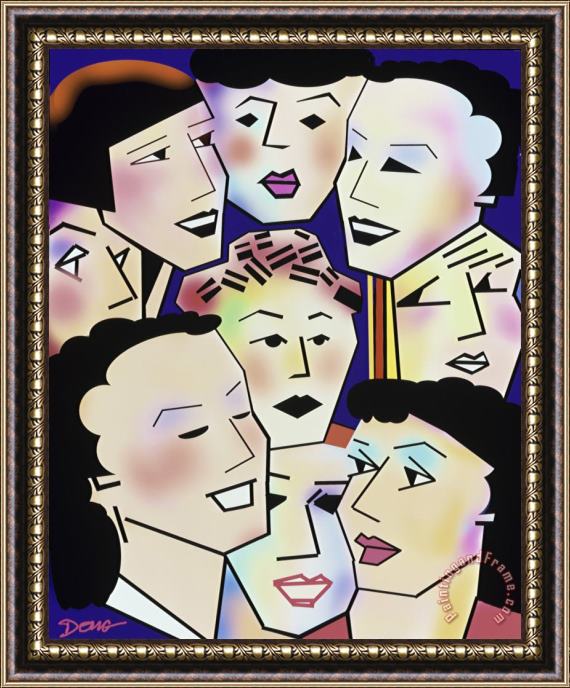 Diana Ong Womans Group Framed Print