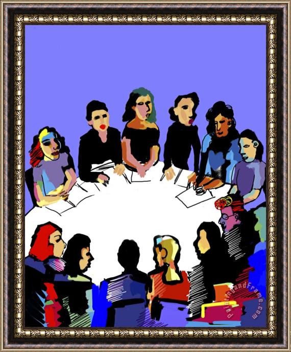 Diana Ong Women Unite Framed Painting