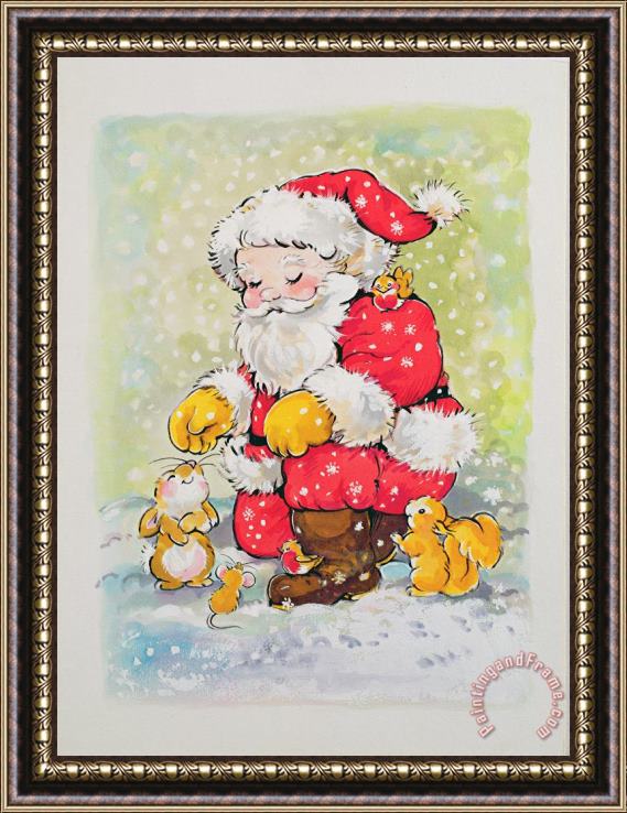 Diane Matthes Father Christmas Framed Print