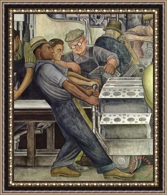 Diego Rivera Detroit Industry North Wall Framed Print