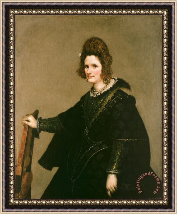 Diego Rodriguez de Silva y Velazquez Portrait of a Lady Framed Print